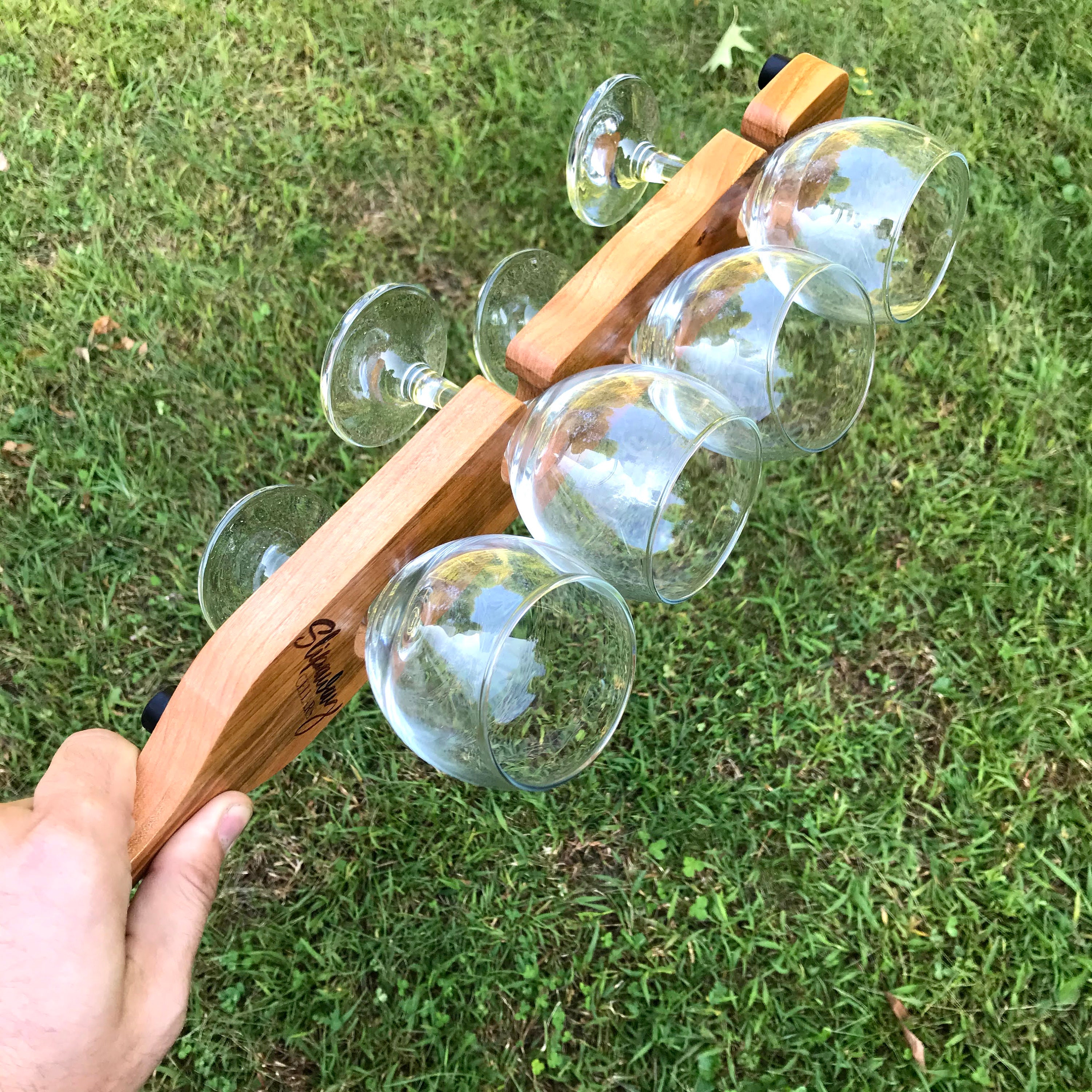 Personalized Wine Flight Paddle Add Your Logo 2 Wood Etsy