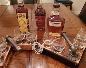 Paleta de madera recuperada industrial para cerveza – Superficie de pizarra