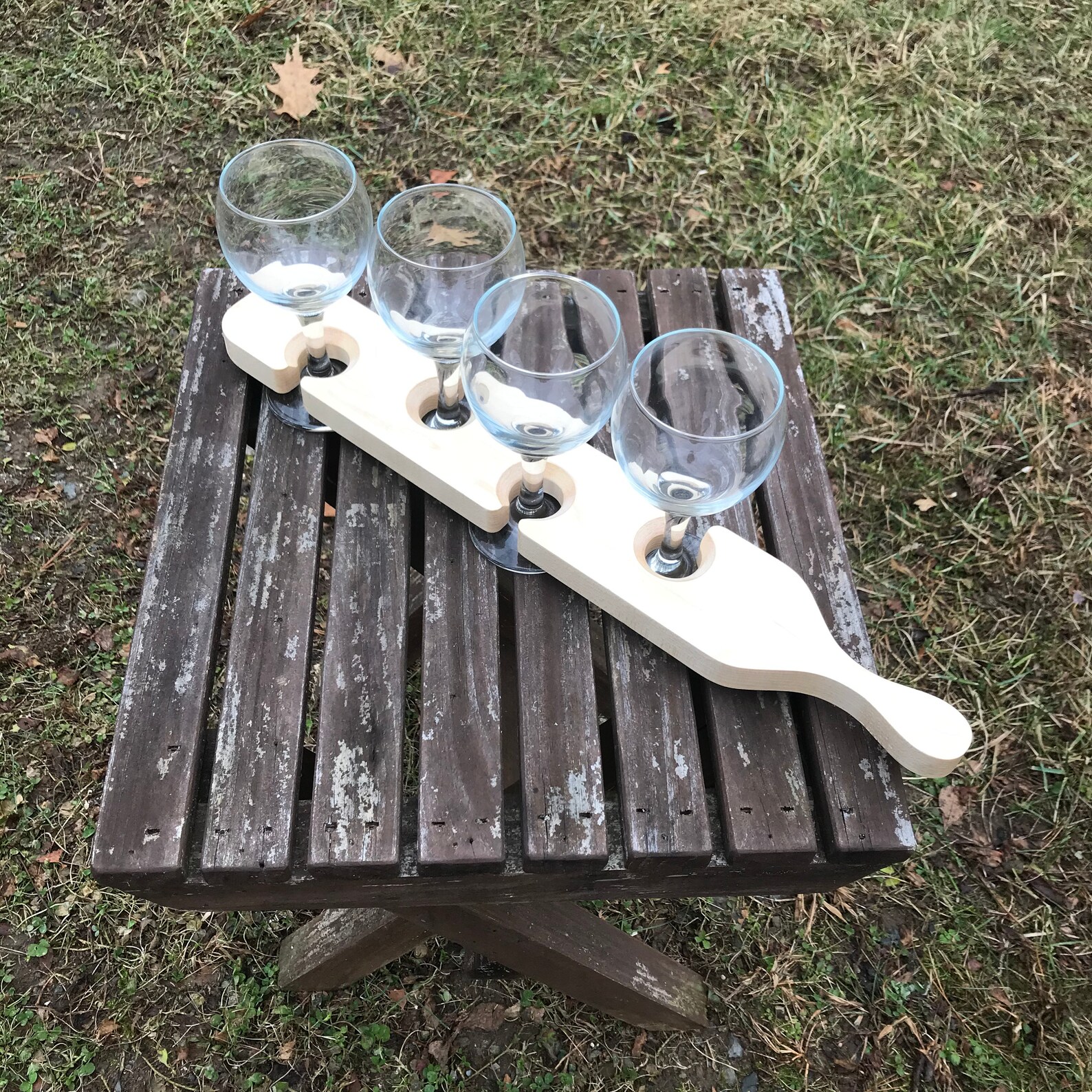 Personalized Wine Flight Paddle Add Your Logo 2 Wood Etsy