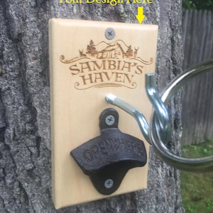 Personalized Hook and Ring Toss Game: Tailgate Party Game with Bottle Opener