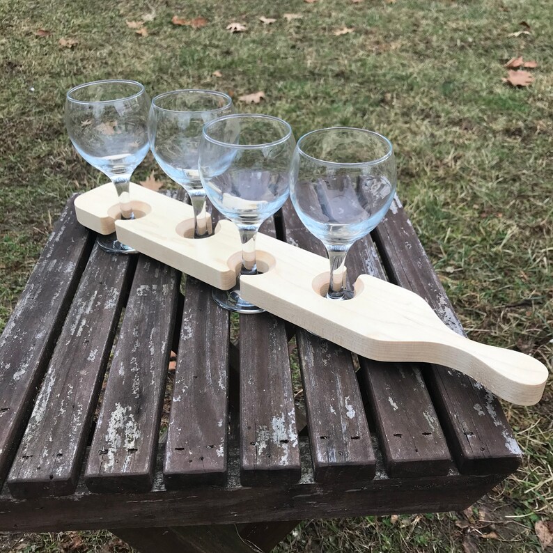 Personalized Wine Flight Paddle Add Your Logo 2 Wood Etsy