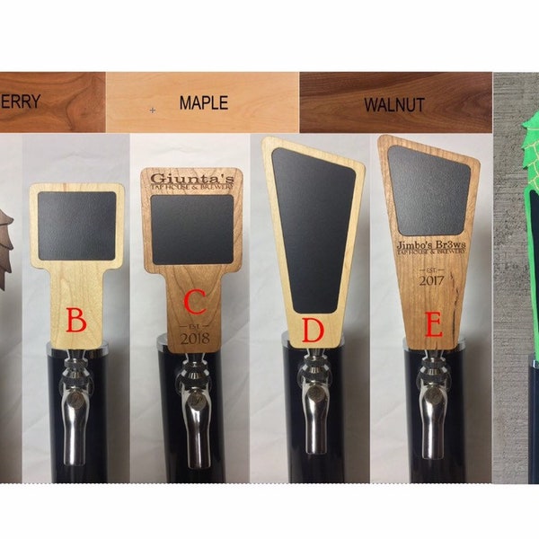 Wood Tap Handle Etsy