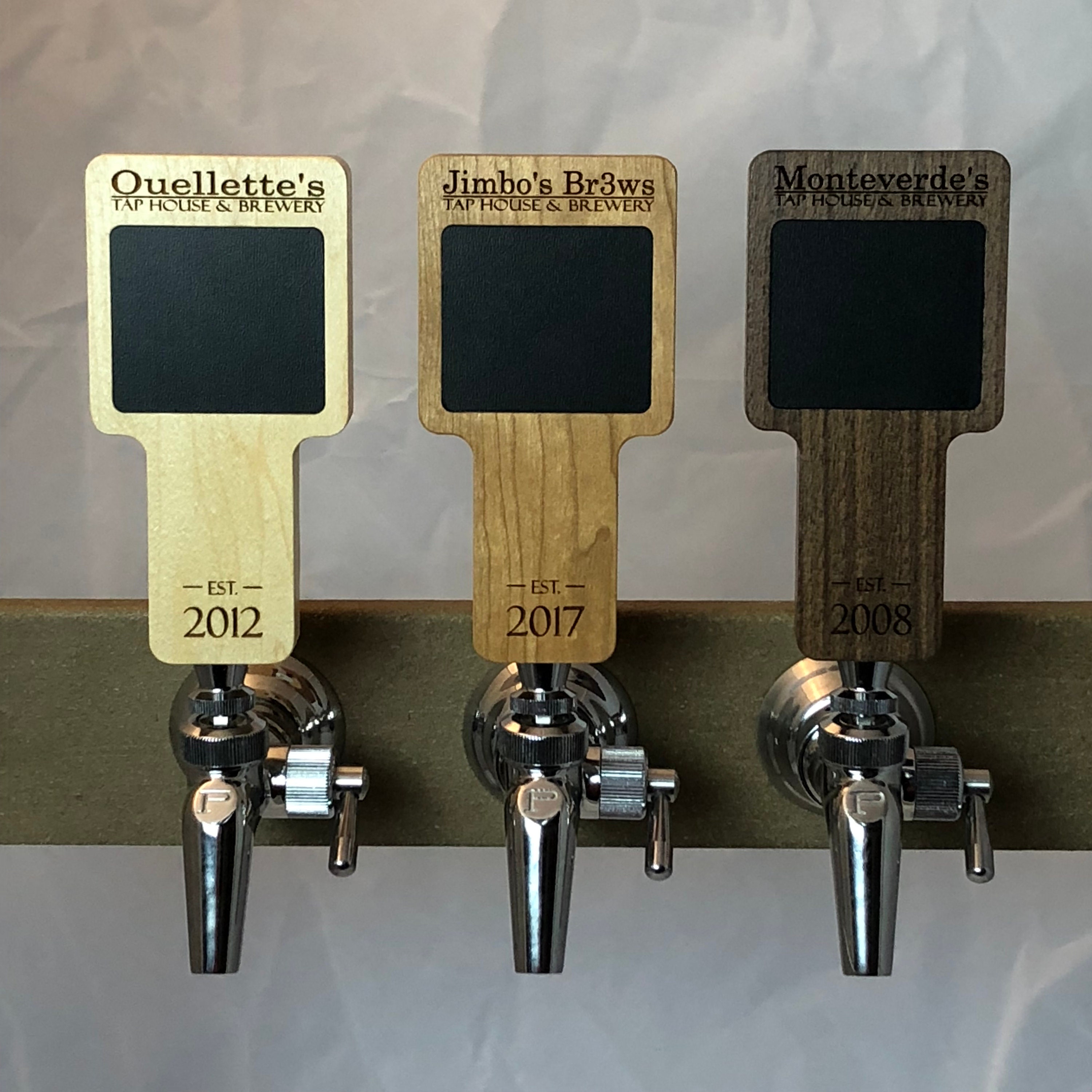 Custom Beer Tap Handles Chalkboard Tap Handle Wood Tap Etsy