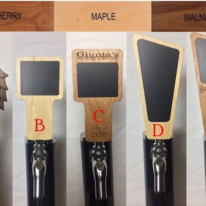 Chalkboard tap handle - beer tap handle kegerator -  Personalized tap handle - Christmas Gift