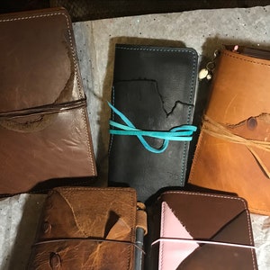 ADD ON:  Leather Wrap closure is an “add on” to your notebook - Colors vary