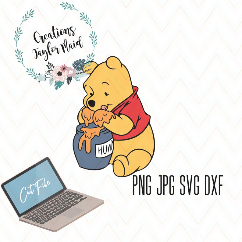 Download Winnie The Pooh SVG svg png jpg dxf cut file digital file | Etsy