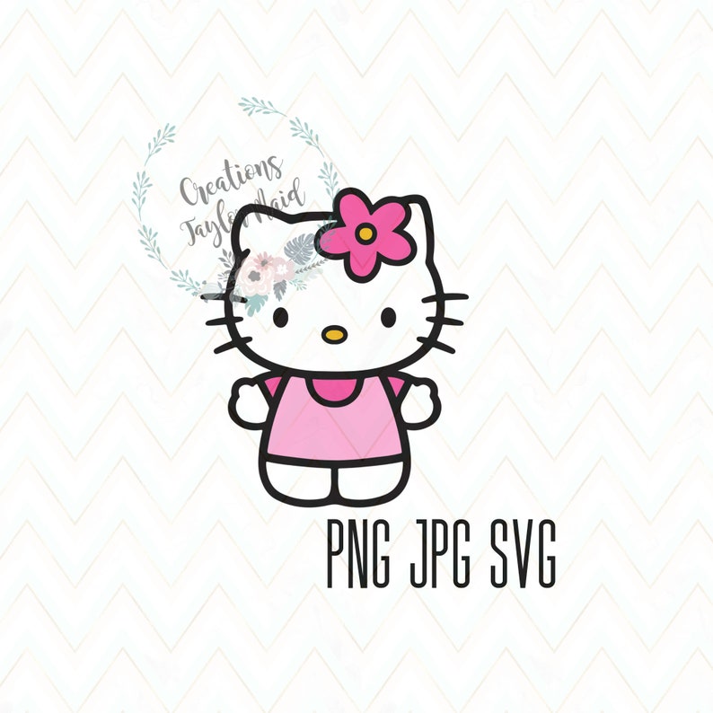 Download Hello Kitty SVG PNG JPG Cut file Sublimation Cricut | Etsy