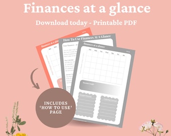 Small Business Income Tracker, INSTANT DOWNLOAD, Finances Planner, Finance Calendar PDF, Money Management, Business Budget, Bookkeeping