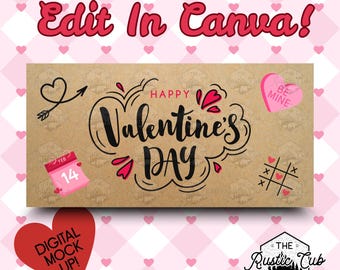 30x60 Banner Template | TicTacToe Valentines Day | Editable in Canva | Digital Download | Customizable Mockup| Tracing, Projecting, Printing