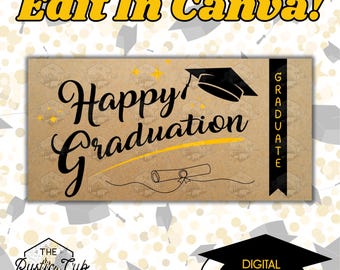 Graduation Banner Template | 30x60 Editable Canva Design (Digital Download)