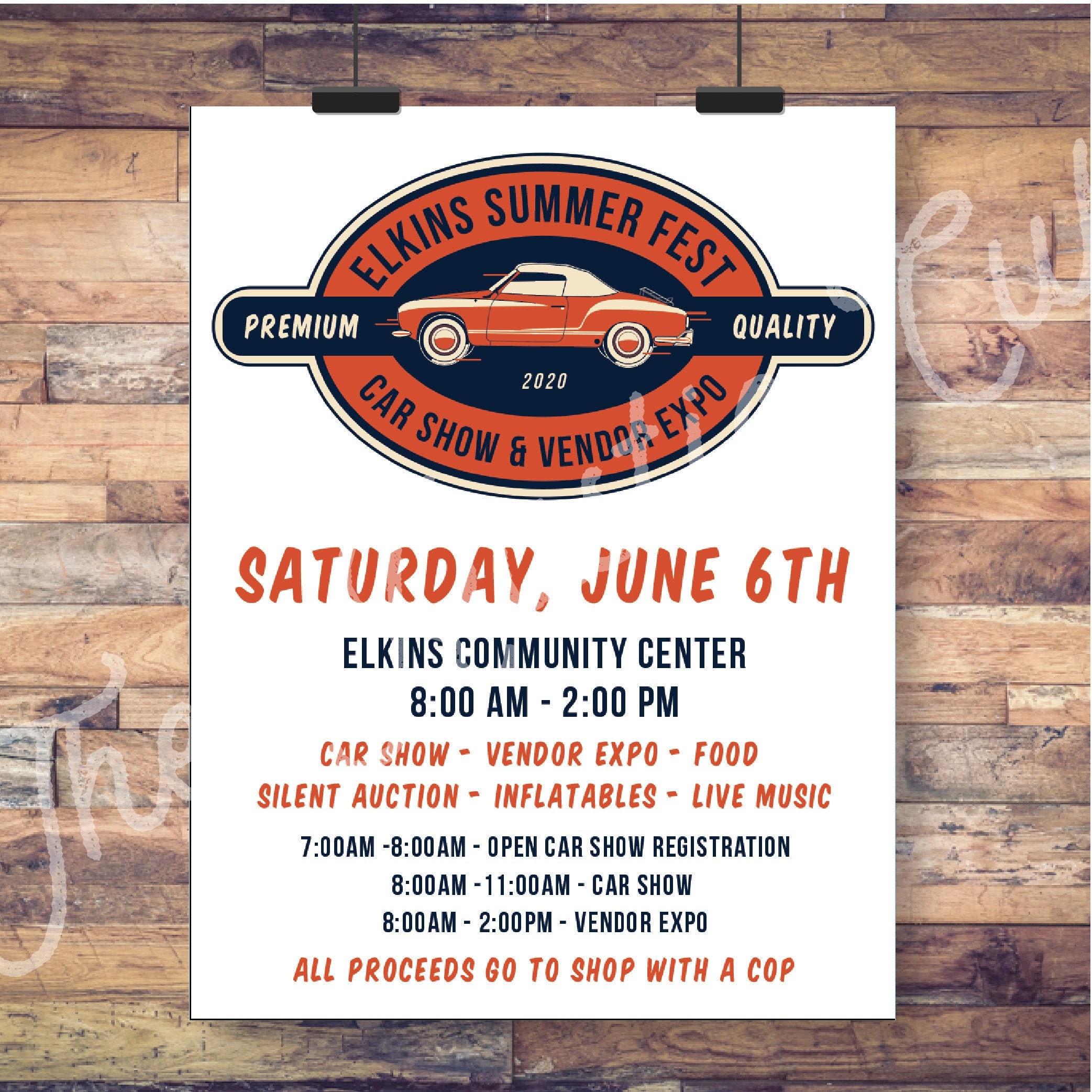 Retro Car Show Festival Event Flyer Letter Size Cars Car Etsy