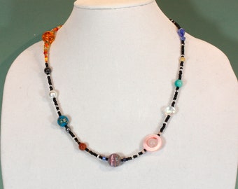 The Original Nine Planets Necklace, Various Lengths