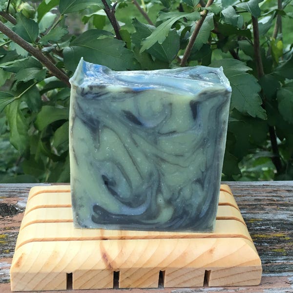 Into the Woods Soap (Handmade Soap Scented with Pine, Spices, and Oakmoss, Pine Scented Soap, Seasonal Soap, Winter Soap, Unisex Soap)