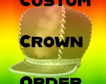 Pedido de corona personalizada - Estilo: King Cap - Elija el color y el diseño de la corona - Elija el tamaño UR