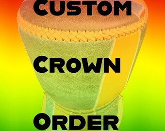 Custom Crown Order - Style : Cool Ruler. - Pick  Crown Color and design - Choose UR Size