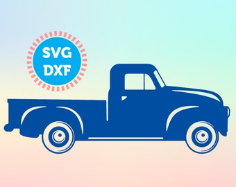 Truck SVG, Vintage Truck svg files, Antique Truck svg, Pickup truck svg, Silhouette Cut Files, Vector files, Svg Studio