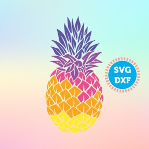 Pineapple SVG DXF files, SVG Files, Cricut Cut Files, Silhouette Cut Files, Vector files, Pineapple Monogram svg, Svg Studio