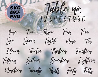 Free Free 293 Wedding Table Numbers Svg SVG PNG EPS DXF File