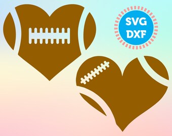 Download Heart football svg | Etsy