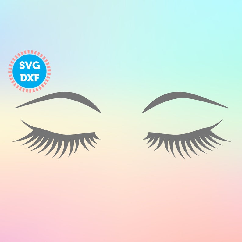 Download Eyelashes Svg files Eyebrows svg Lashes svg file Make Up | Etsy