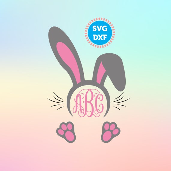 Silhouette Cricut Eps Worn Svg Rabbbit Vintage Easter Svg Distressed Bunny Easter Svg Grunge Bunny Ears Monogram Frame Svg Dxf Clip Art Art Collectibles