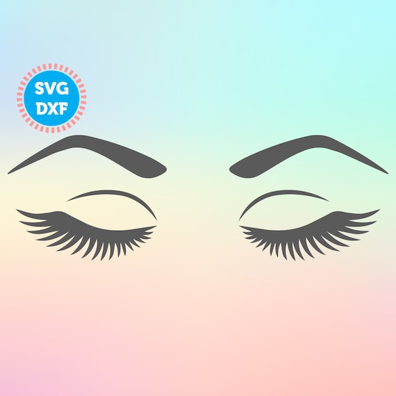 Download Eyelashes Svg files Eyebrows svg Lashes svg file Make Up | Etsy