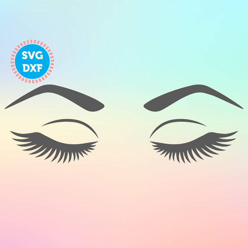 Download Eyelashes Svg files Eyebrows svg Lashes svg file Make Up | Etsy