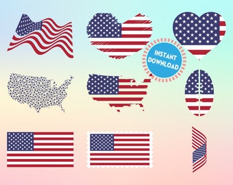 US flag svg, American Flag Svg, 4th of July Flag svg, United Stated Flag svg, USA flag