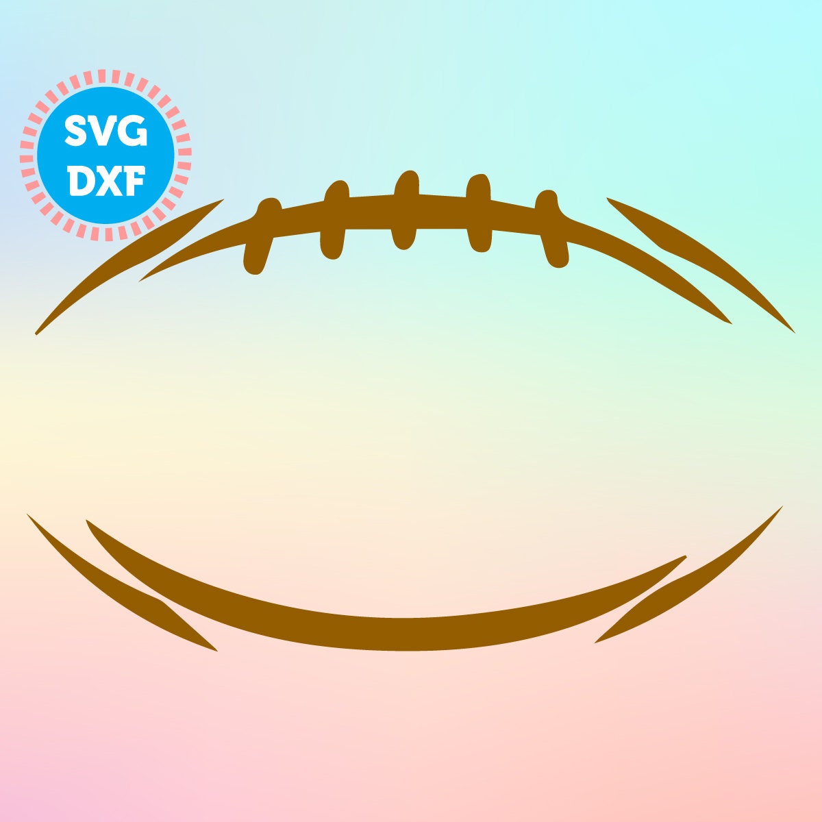 Football Laces Svg Football Outline Football Stitch I - vrogue.co