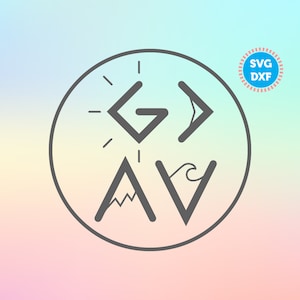 God Is groter SVG DXF-bestanden, christelijke svg, God Is groter dan de hoogtepunten en dieptepunten svg, God svg, Jezus svg, religieuze svg