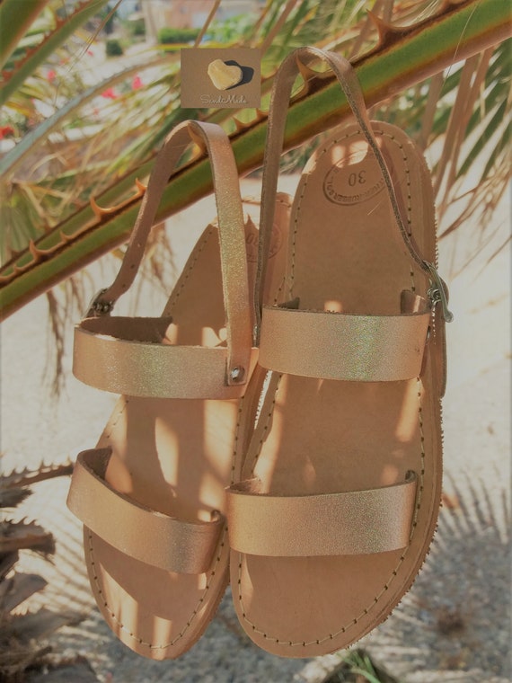 rose gold sandals for kids