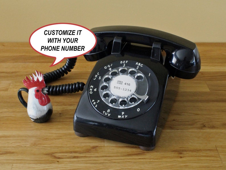 Customizable Working Black Retro Rotary Dial Telephone Desk Black Retro Rotary Dial Telephone Desk