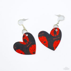Jason Friday the 13th faux leather earrings