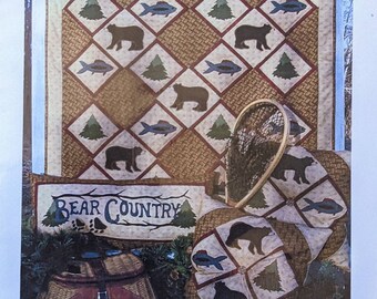 Bear Country Wall Quilt and Pillow Pattern