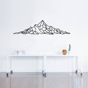 Geometric Mountain Decal | Wall Sticker | Home Decor | Wall Art | Wall Decoration