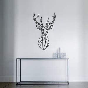 Geometric Deer Head Decal  | Wall Decor | Wall Art | Wall Decal | Wall Stickers | Wall Decor Bedroom | Wall Decor Living Room | Home Decor