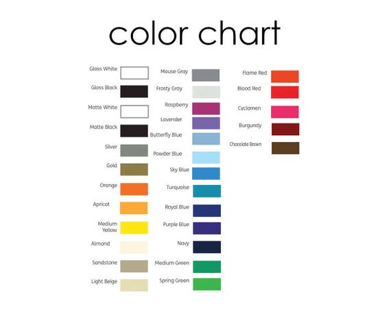 Deer Blood Color Chart