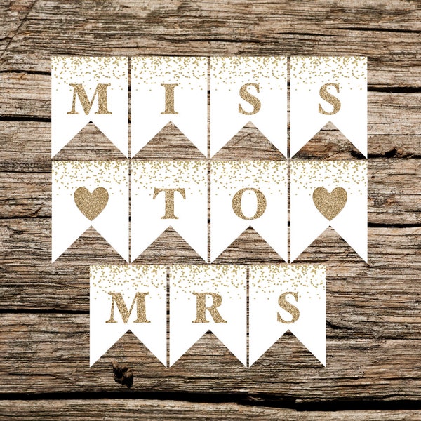 Miss to Mrs Sign - Etsy