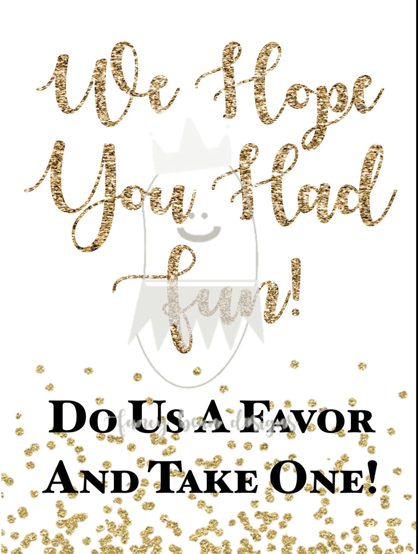 Instant Download Printable Bridal Shower Favor Sign Do Etsy