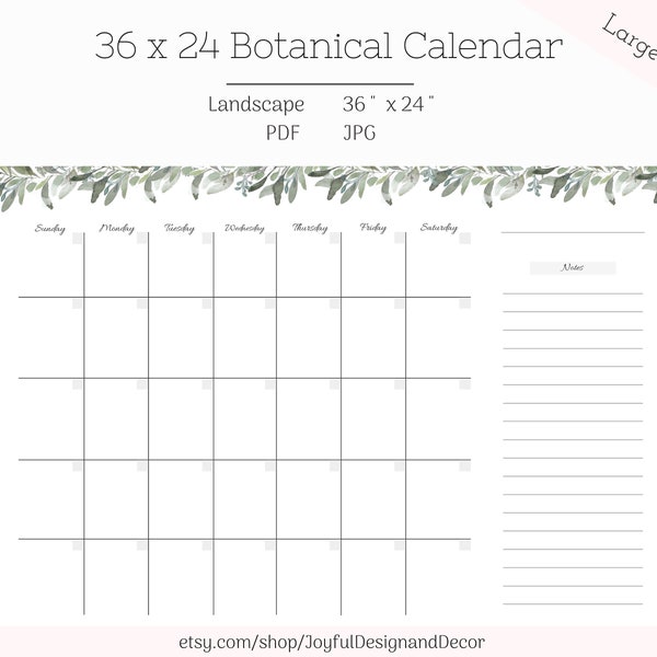 Large Desk Calendar - Etsy