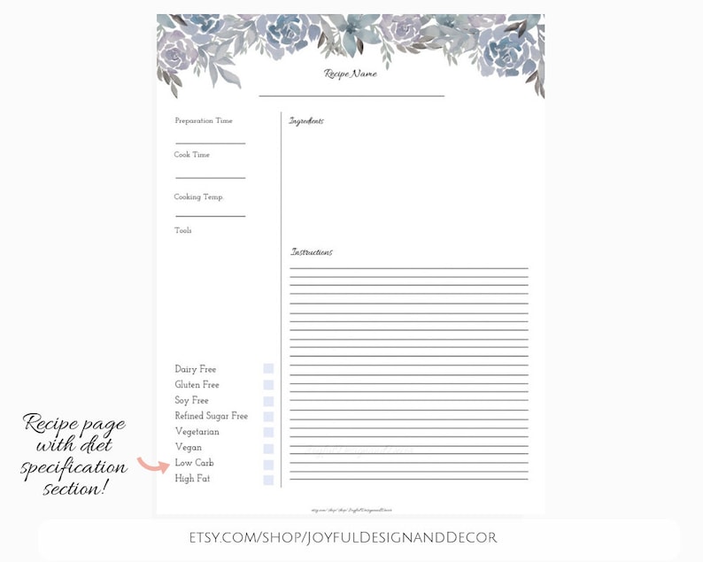 Printable Recipe Web pages, Floral Recipe Template, 8.5 x 11within just, Recipe Sheet, Do it yourself Recipe Ebook, Recipe Guide Template, Floral Recipe Playing cards, PDF image about Free Printable Recipe Pages named Printable Recipe Internet pages, Floral Recipe Template, 8.5 x 11within just, Recipe Sheet, Do-it-yourself Recipe E-book, Recipe Reserve Template, Floral Recipe Playing cards, PDF