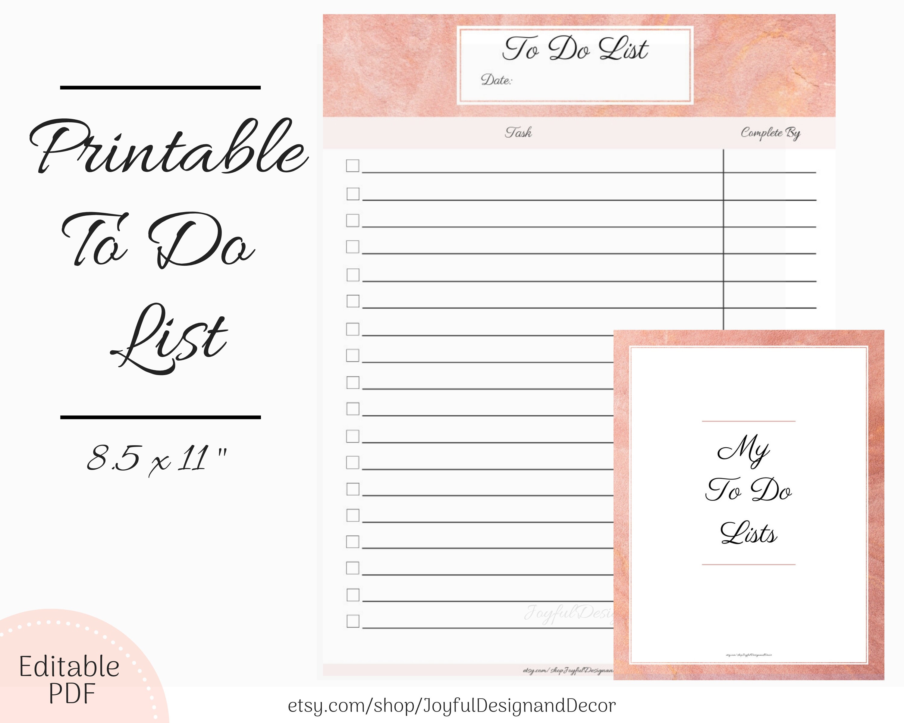 printable to do list marble to do list daily planner editable etsy