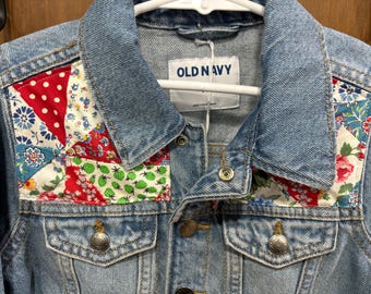 Upcycled 5T Old Navy Toddler Denim Jacket
