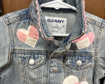Upcycled 18-24 month Old Navy Denim Toddler Jacket