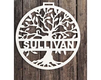Tree of Life Wall Decor - Tree of Life sign - Family name sign