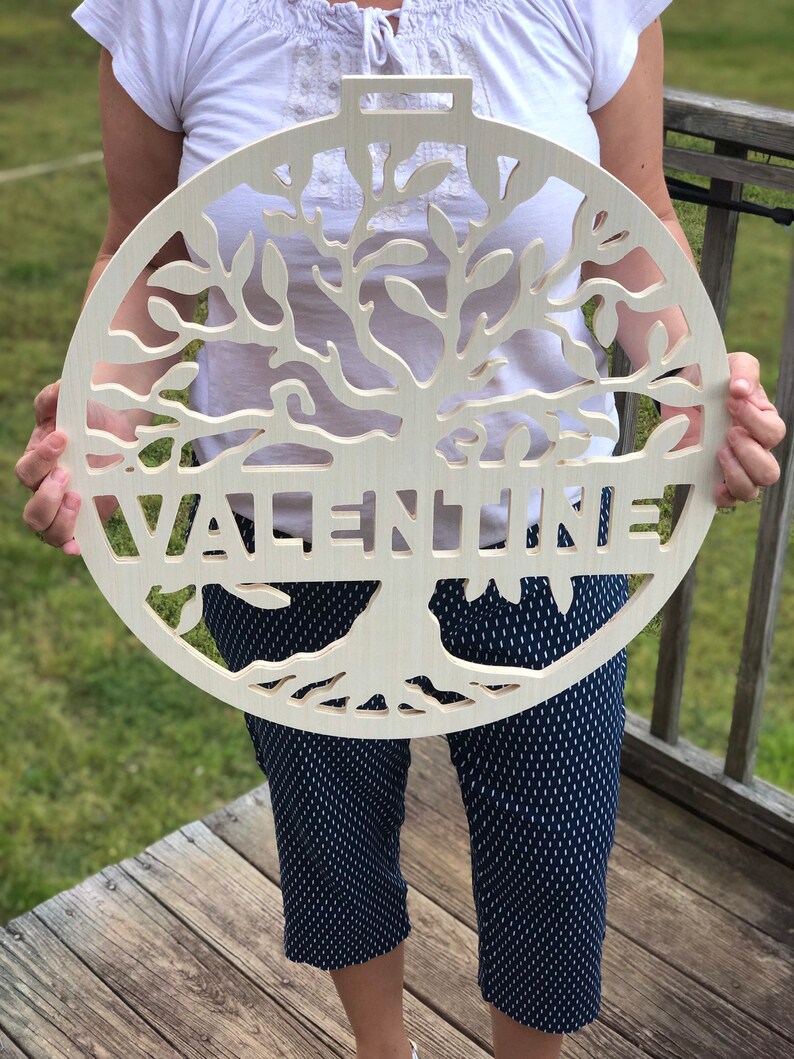 Baltic Sign Tree Baltic Birch Tree of Life Wall Decor - Personalized Family Name Sign - Etsy