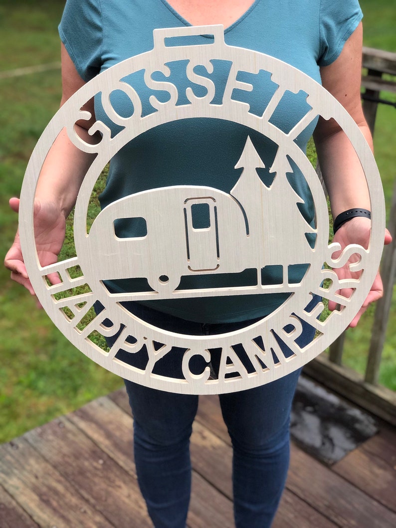 Happy Camper Sign Camper Decor RV Decor Etsy