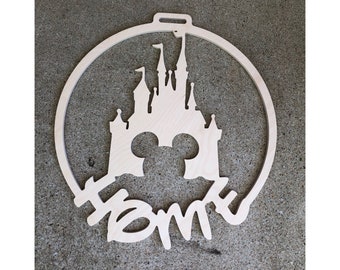Disney castle Sign - Disney Wall Art - Disney Door Hanger