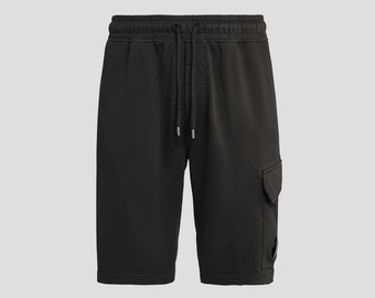 C.P. Unternehmen Objektiv-detail Baumwolle Shorts Schwarz