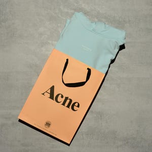 Acne Studios Reverse-logo Hooded Sweatshirt Powder Blue S
